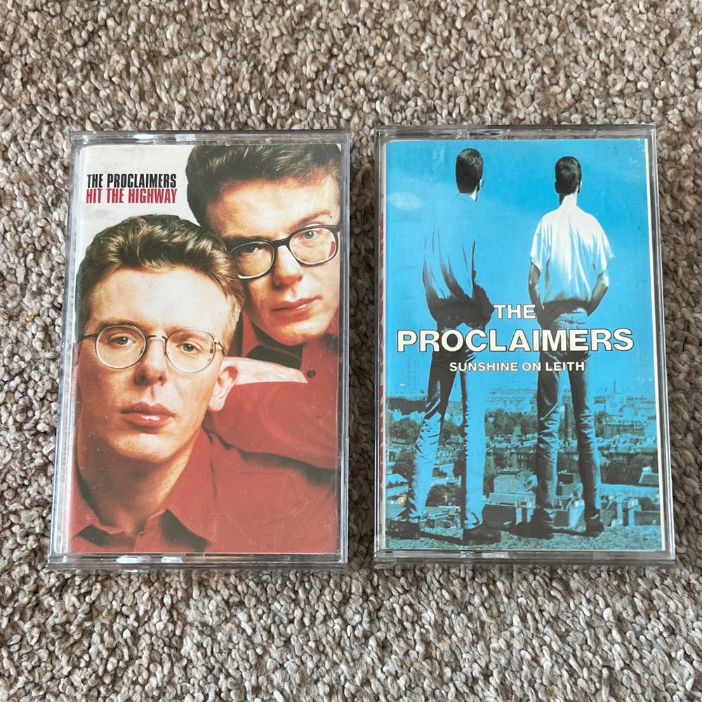 Cassette Tapes - Red and Blue Covers